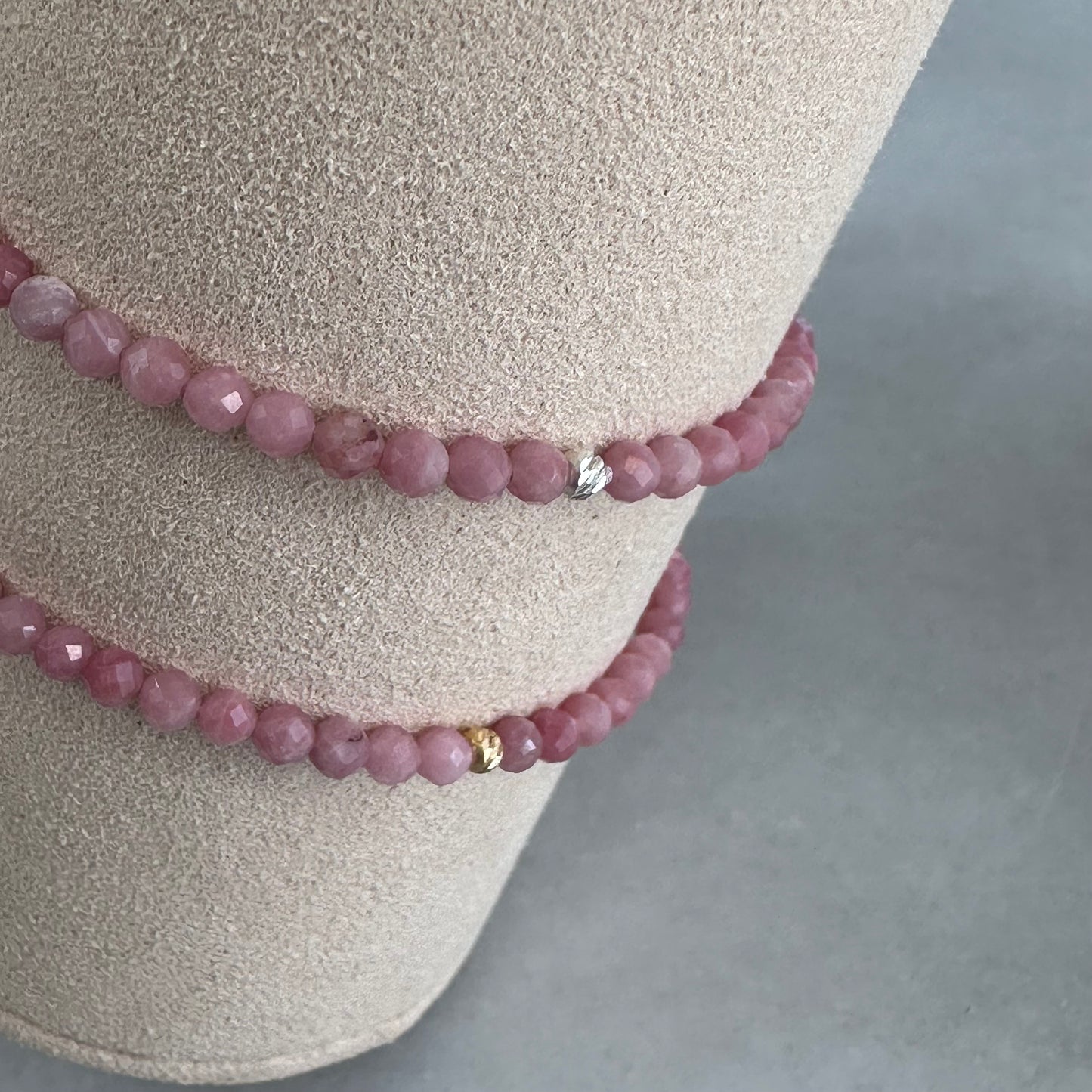 Pink Tourmaline Crystal Bracelet