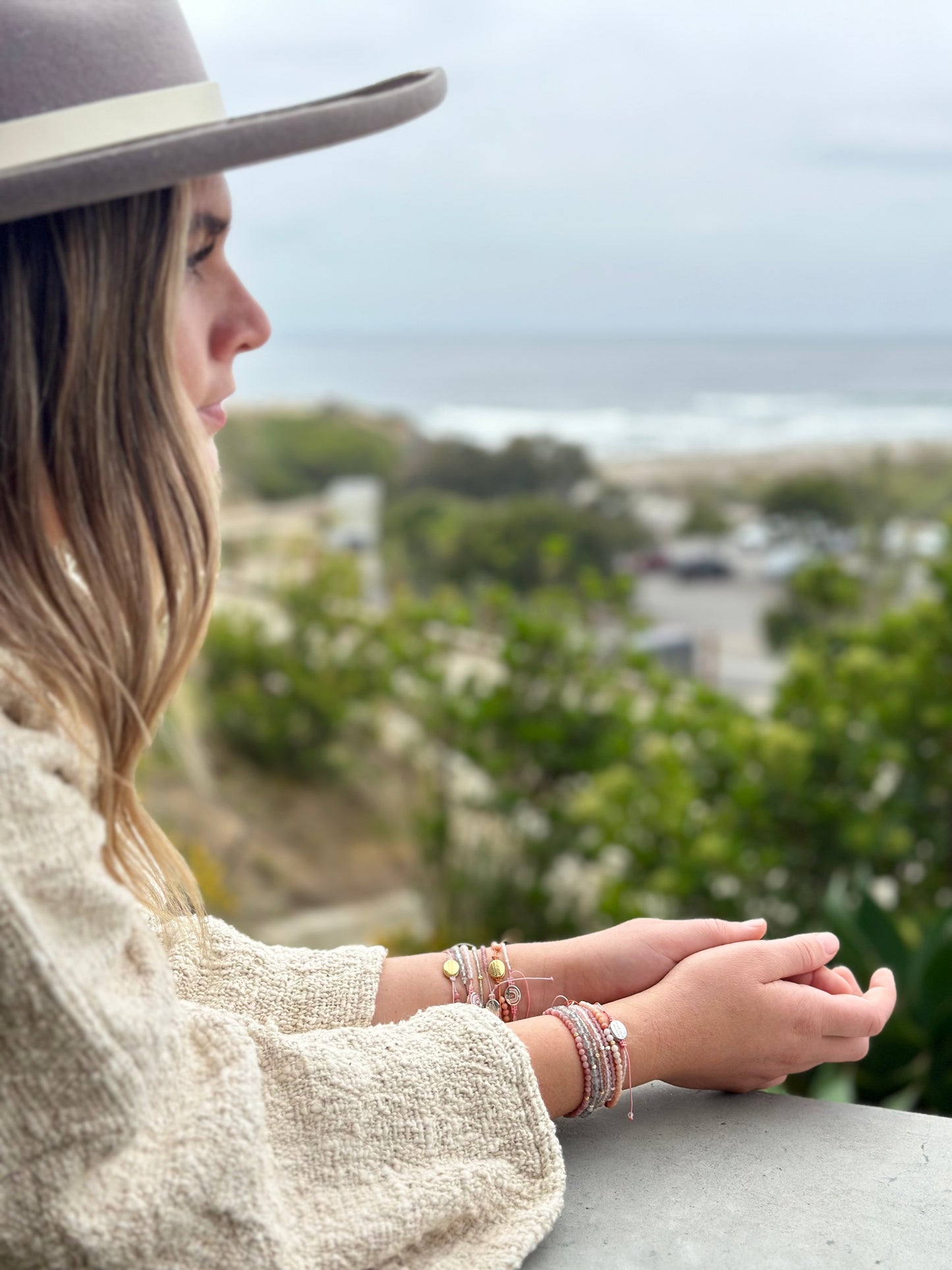 Pink Sapphire Crystal Bracelet