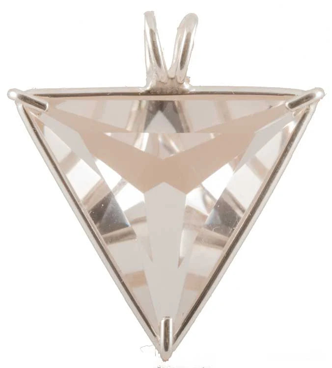 Crystal Quartz Angel Star Necklace - Water Element