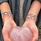 Pink Tourmaline Crystal Bracelet