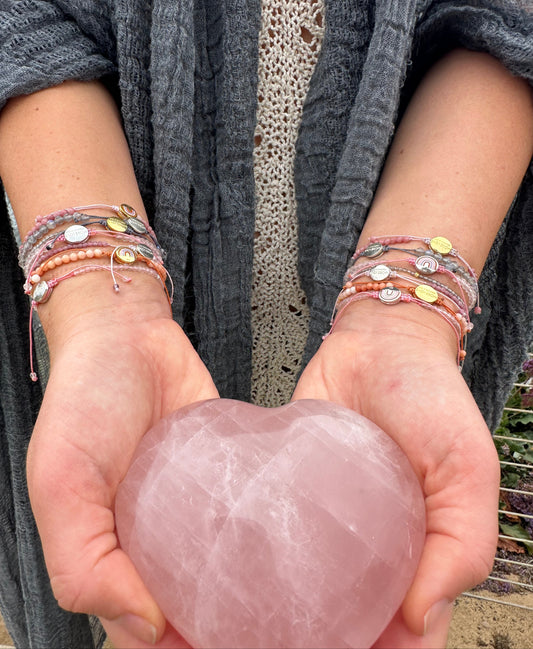 Pink Tourmaline Crystal Bracelet