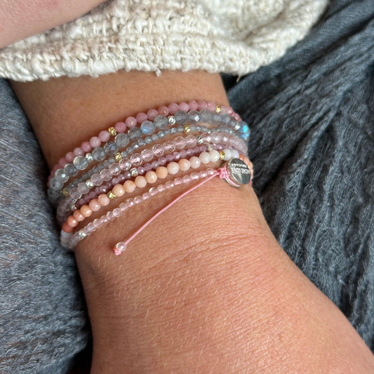 Pink Sapphire Crystal Bracelet