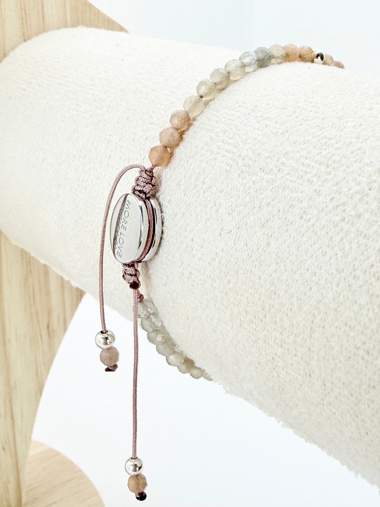 Peach Moonstone Meridian Bracelet