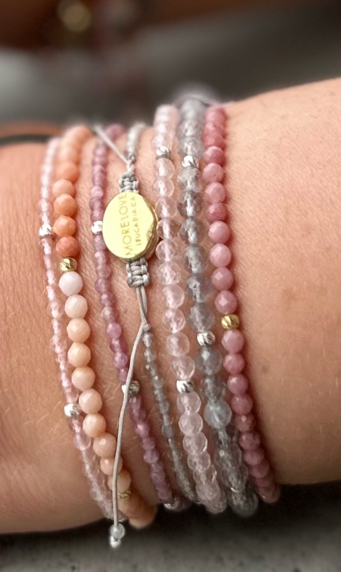 Pink Tourmaline Crystal Bracelet