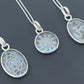 Crystal Quartz Engraved Vortex Necklace